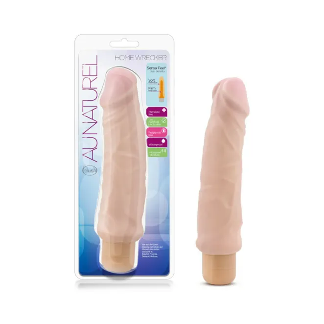 8 Inch Au Naturel Multi-Function Extra Girthy Realistic Vibrator