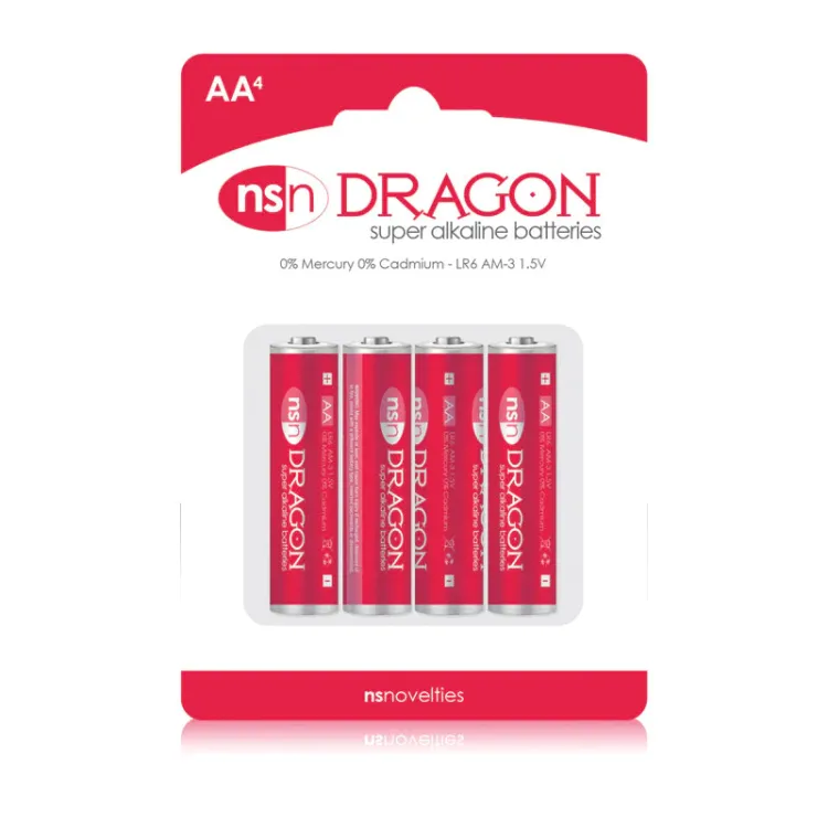 Dragon Alkaline AA Batteries (43147) by New Sensations Novelties Inc. | Batteries & Accessories | SlipDix.com Dragon Alkaline AA Batteries (43147) | SlipDix.com