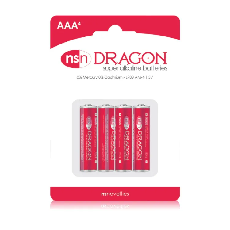 Dragon Alkaline AAA Batteries (43148) | SlipDix.com