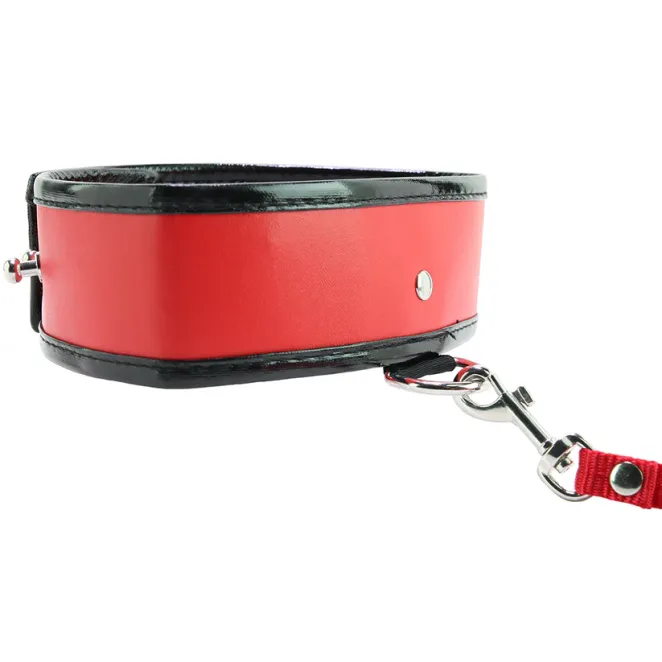 Adjustable Leash & Collar Red