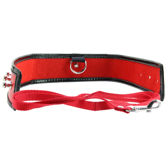Adjustable Leash & Collar Red