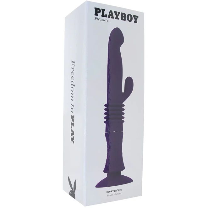 Playboy Hoppy Ending Thrusting Hands Free Rabbit Vibrator