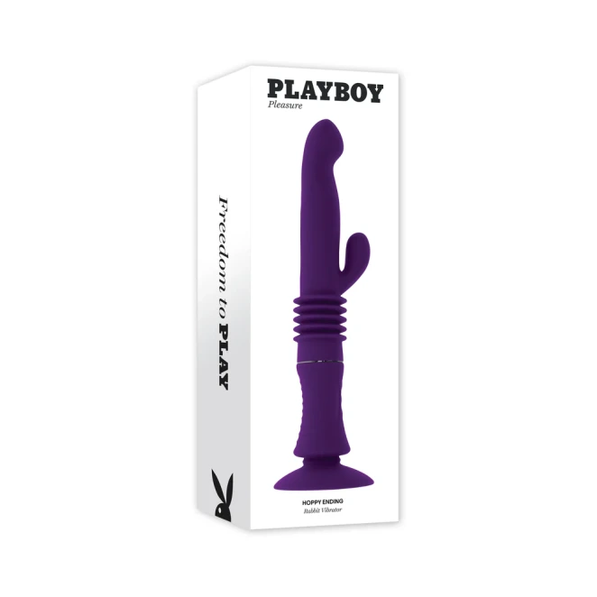 Playboy Hoppy Ending Thrusting Hands Free Rabbit Vibrator