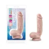 8.5 in. Posable Dual Density Dildo with Balls Beige 8.5 in. Posable Dual Density Dildo with Balls Beige