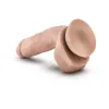 8.5 in. Posable Dual Density Dildo with Balls Beige 8.5 in. Posable Dual Density Dildo with Balls Beige