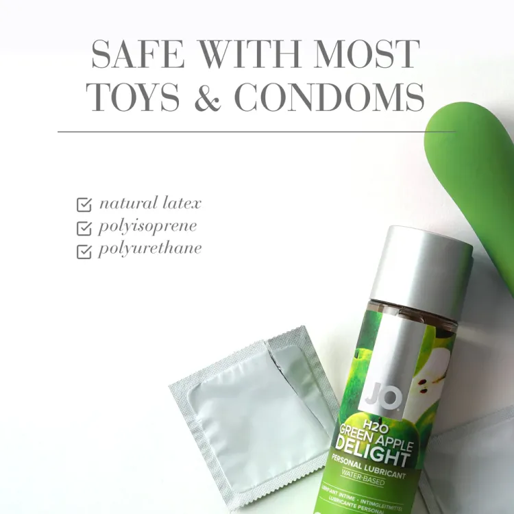 JO H2O Green Apple Delight Flavored Water-Based Lubricant 1 oz. JO H2O Green Apple Delight Flavored Water-Based Lubricant 1 oz.