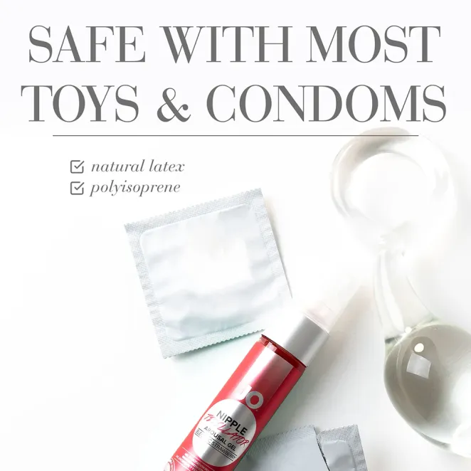 JO® Nipple Titillator Arousal Gel Electric Strawberry 1 oz.