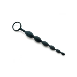 Fifty Shades of Grey Pleasure Intensified Silicone Anal Beads Black