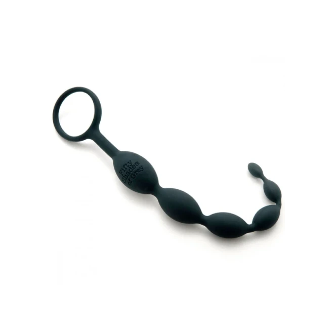 Fifty Shades of Grey Pleasure Intensified Silicone Anal Beads Black