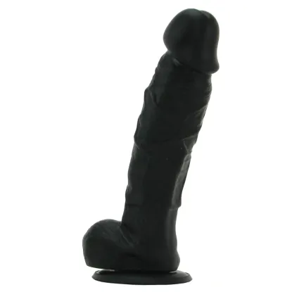 5 in. Colours Pleasures Small Realistic Silicone Dildo Black
