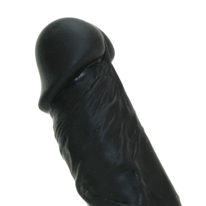 7 Inch Colours Pleasures Realistic Silicone Dildo with Balls Black