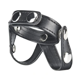 Blue Line C&B Gear V-Style Cock Ring with Ball Divider