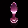 Icicles No. 48 Full Bloom Large Flower Glass Butt Plug 3.5 Inch
