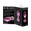 Icicles No. 48 Full Bloom Large Flower Glass Butt Plug 3.5 Inch