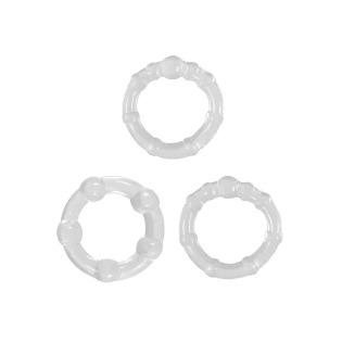 Renegade Intensity Clear Cock Rings (3-Piece)