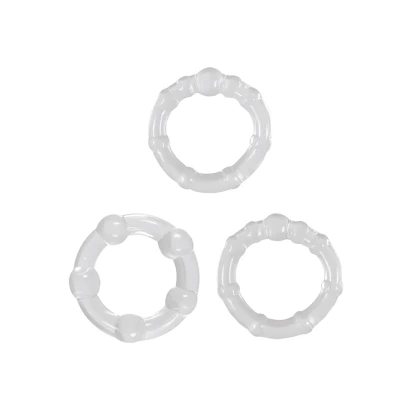 Renegade Intensity Clear Cock Rings (3-Piece)