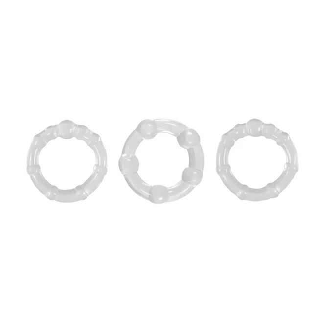 Renegade Intensity Clear Cock Rings (3-Piece)