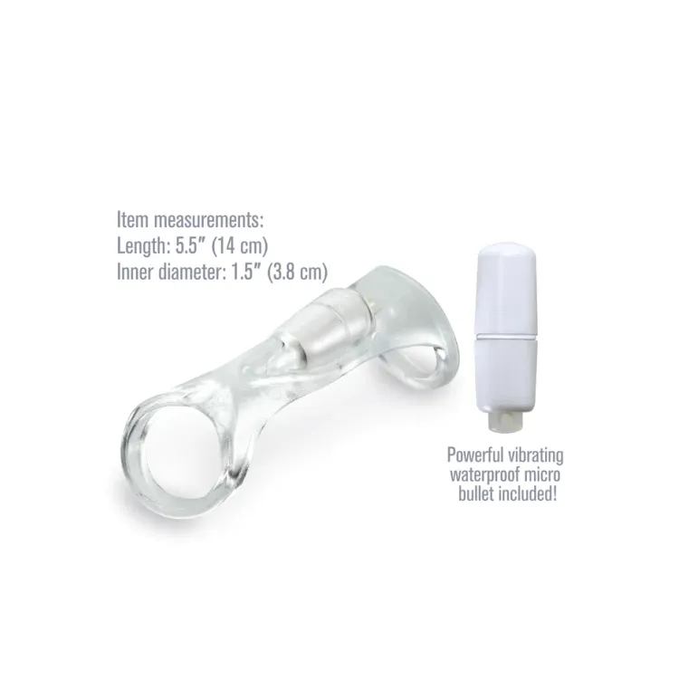Fantasy X-tensions Vibrating Cock Sling Clear Fantasy X-tensions Vibrating Cock Sling Clear