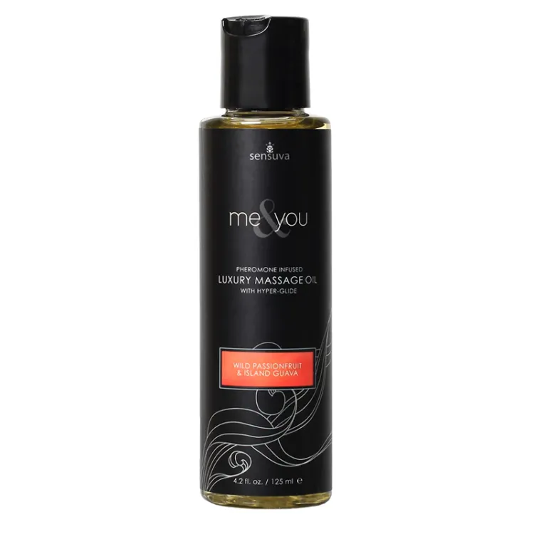 Sensuva Me & You Pheromone-Infused Luxury Massage Oil Passion Fruit Guava 4.2 oz. (52344) by Sensuva | Massage Oils, Lotions & Candles | SlipDix.com Sensuva Me & You Pheromone-Infused Luxury Massage Oil Passion Fruit Guava 4.2 oz. (52344) | SlipDix.com
