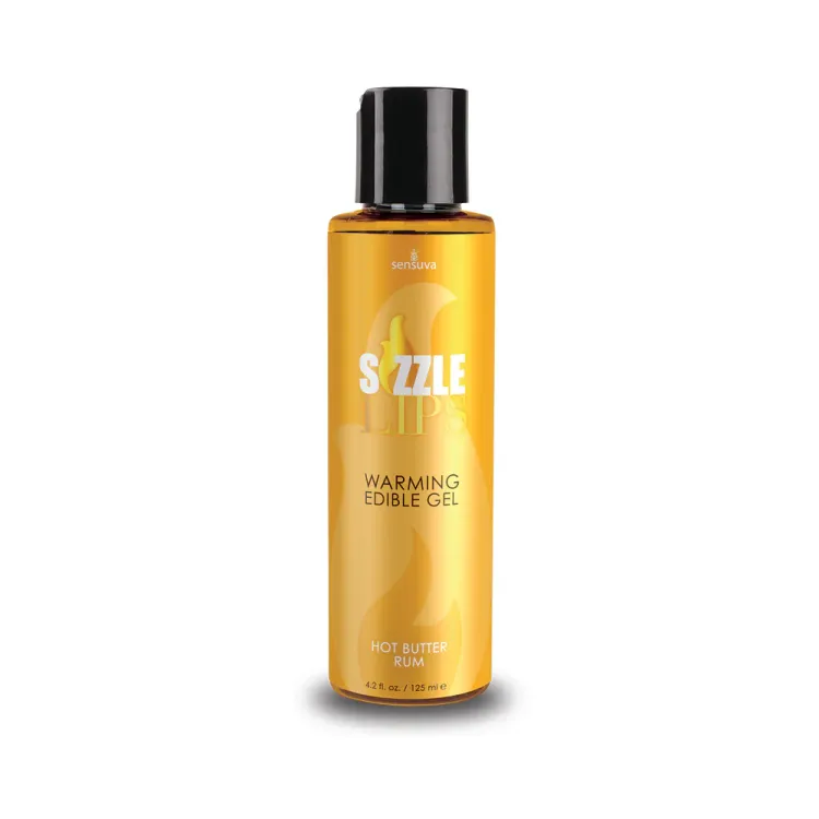 Sensuva Sizzle Lips Warming Edible Gel Hot Butter Rum 4.2 oz. (52355) by Sensuva | Lubricants | SlipDix.com Sensuva Sizzle Lips Warming Edible Gel Hot Butter Rum 4.2 oz. (52355) | SlipDix.com