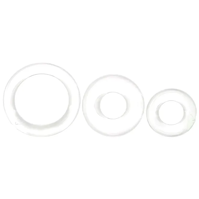 Cock Ring Set 3-Pack Clear