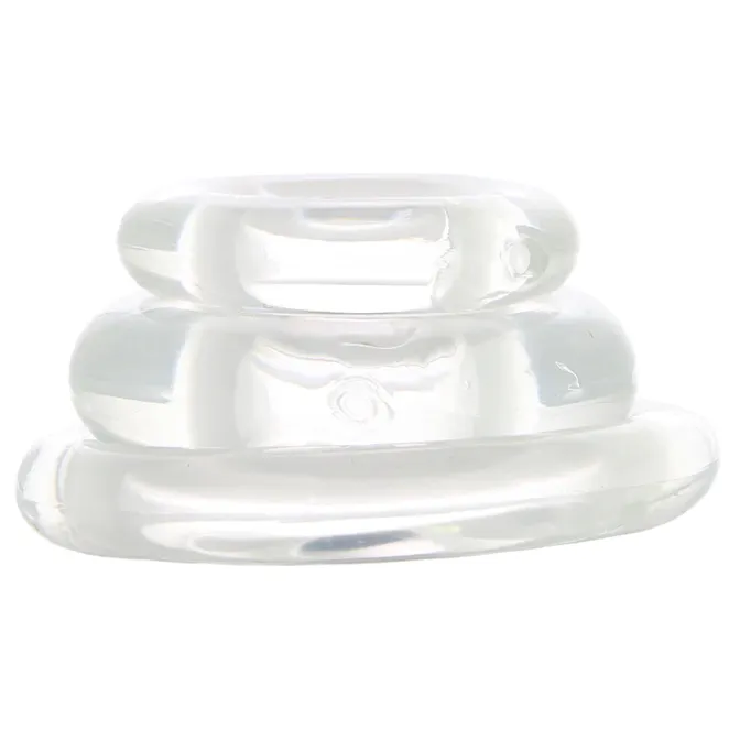 Cock Ring Set 3-Pack Clear