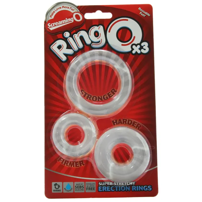 Cock Ring Set 3-Pack Clear