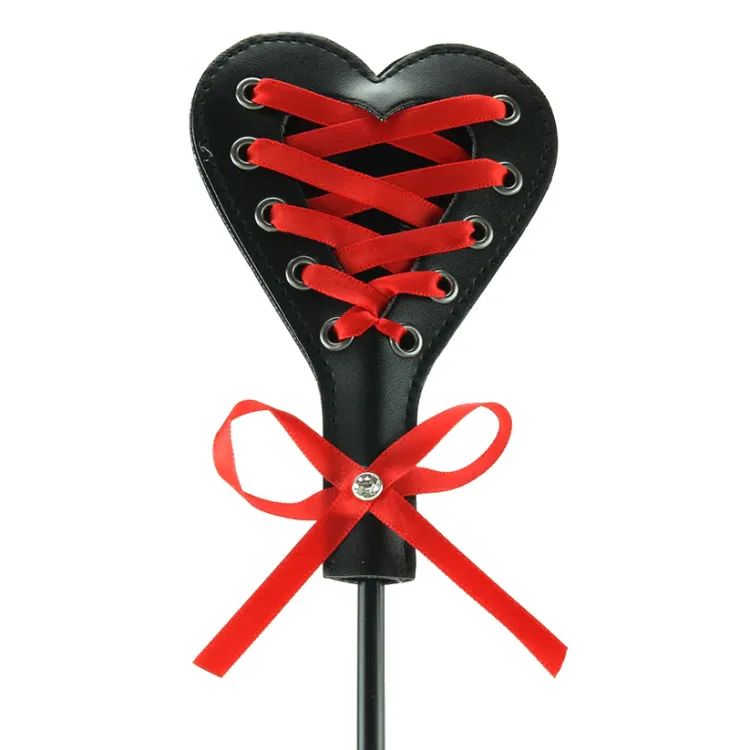 Heart Beat Crop Lace-Bonded Spanking Toy Heart Beat Crop Lace-Bonded Spanking Toy