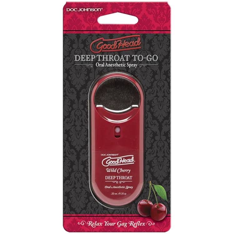 Goodhead to Go - Deep Throat Spray .33oz. Wild Cherry