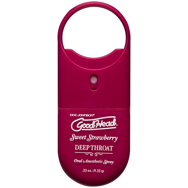 Goodhead to Go - Deep Throat Spray .33oz. Sweet Strawberry Goodhead to Go - Deep Throat Spray .33oz. Sweet Strawberry