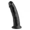 8.5 Inch King Cock Girthy Ultra Realistic Suction Cup Dildo Black