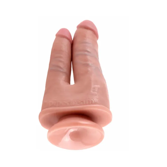 6 Inch King Cock Ultra Realistic Double Penetrator Suction Cup Dildo