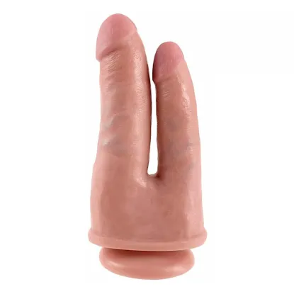 6 Inch King Cock Ultra Realistic Double Penetrator Suction Cup Dildo