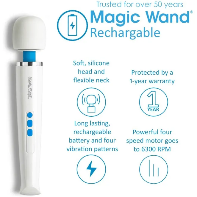 Magic Wand Rechargeable Extra Powerful Cordless Vibrator