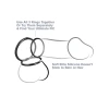 Fantasy C-Ringz Silicone Cock Ring Set Black (3-Piece)