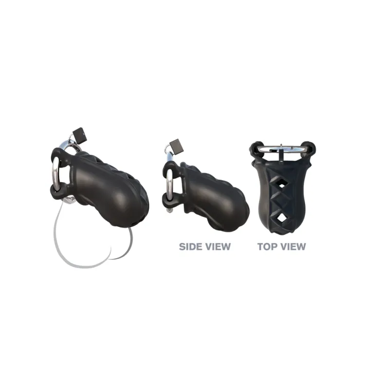 Fantasy C-Ringz Extreme Locking Chastity Cage Black Fantasy C-Ringz Extreme Locking Chastity Cage Black