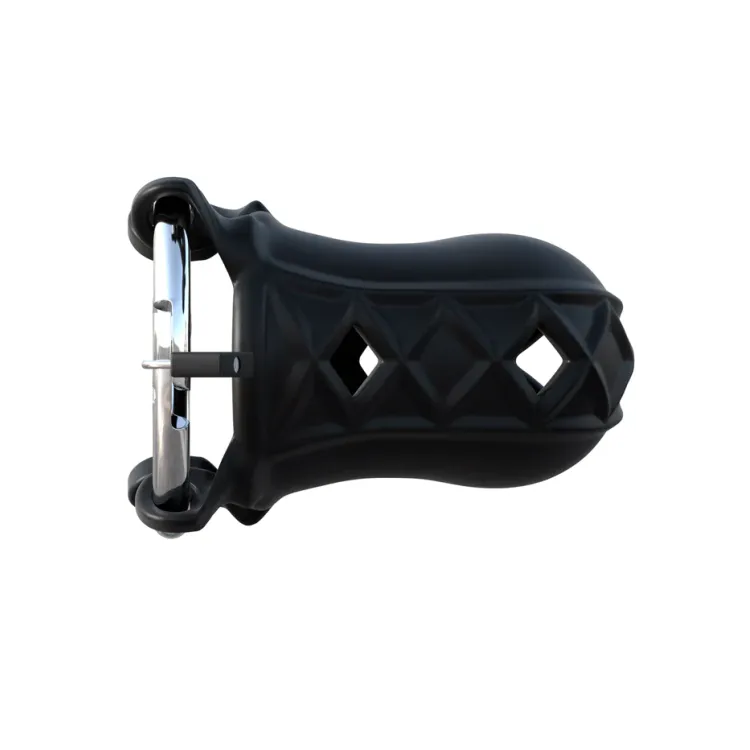 Fantasy C-Ringz Extreme Locking Chastity Cage Black Fantasy C-Ringz Extreme Locking Chastity Cage Black