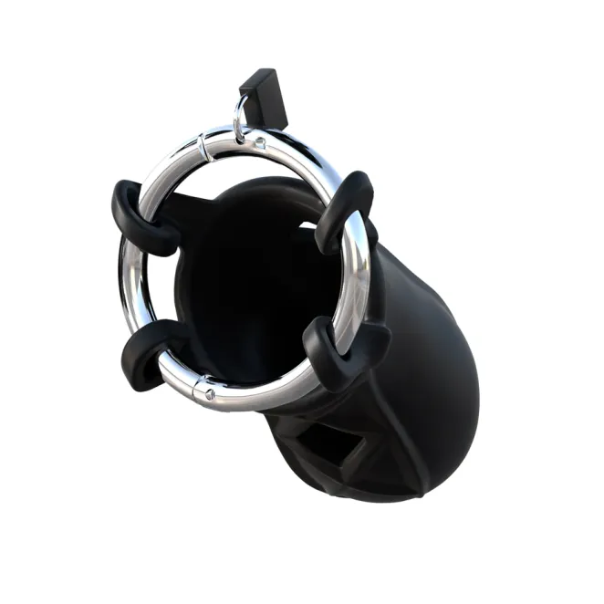 Fantasy C-Ringz Extreme Locking Chastity Cage Black