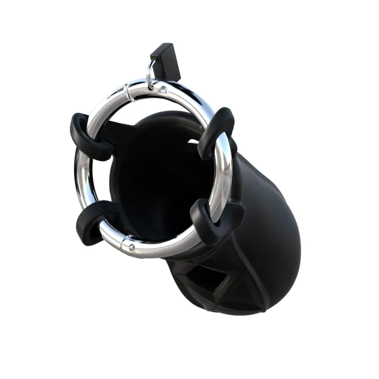 Fantasy C-Ringz Extreme Locking Chastity Cage Black Fantasy C-Ringz Extreme Locking Chastity Cage Black