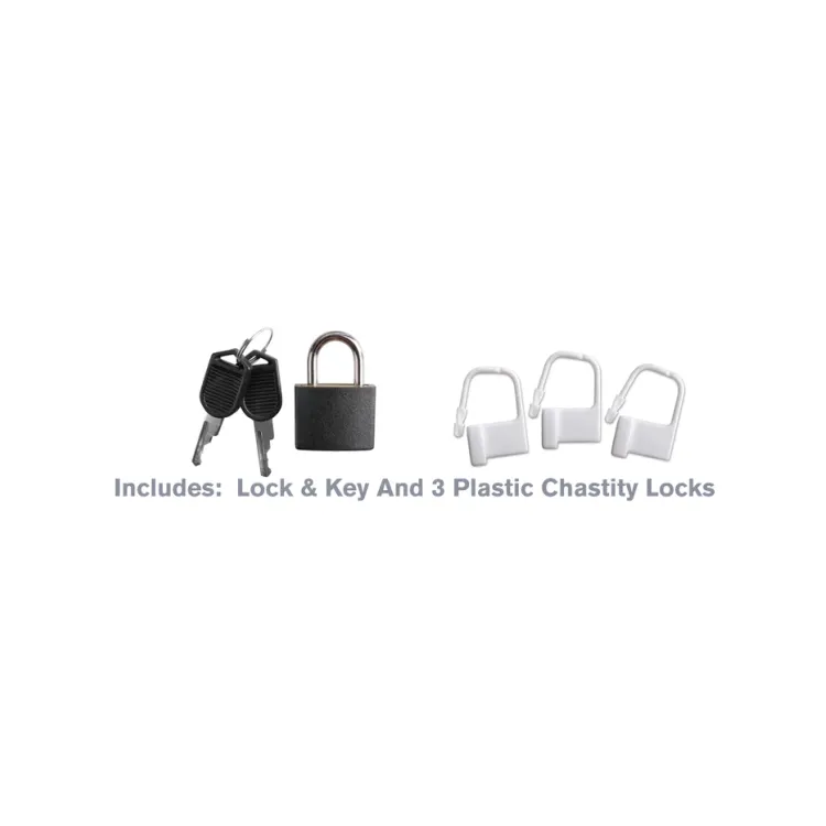 Fantasy C-Ringz Extreme Locking Chastity Cage Black Fantasy C-Ringz Extreme Locking Chastity Cage Black