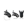 Hardcore Cock Blocker Locking Chastity Cage Black Hardcore Cock Blocker Locking Chastity Cage Black