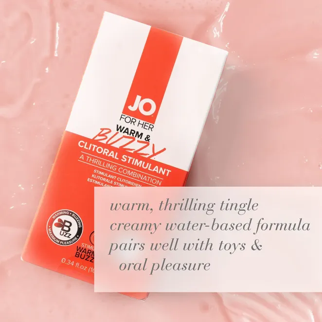 JO Warm & Buzzy Clitoral Stimulant 0.34 oz. (55341) | SlipDix.com