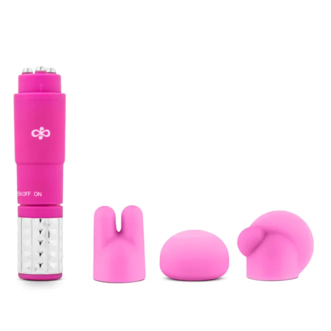 Revitalize Silicone Mini Massager with 3 Attachments