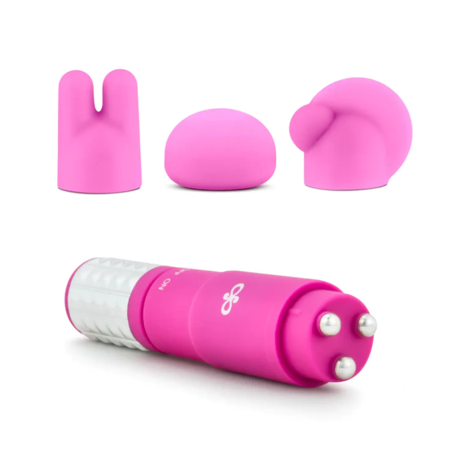 Revitalize Silicone Mini Massager with 3 Attachments