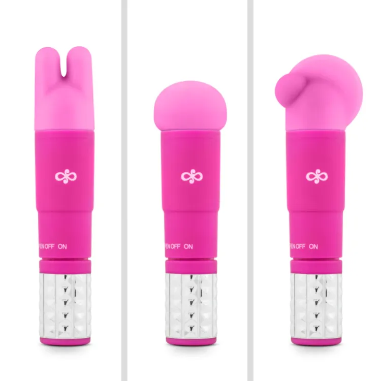 Revitalize Silicone Mini Massager with 3 Attachments Revitalize Silicone Mini Massager with 3 Attachments