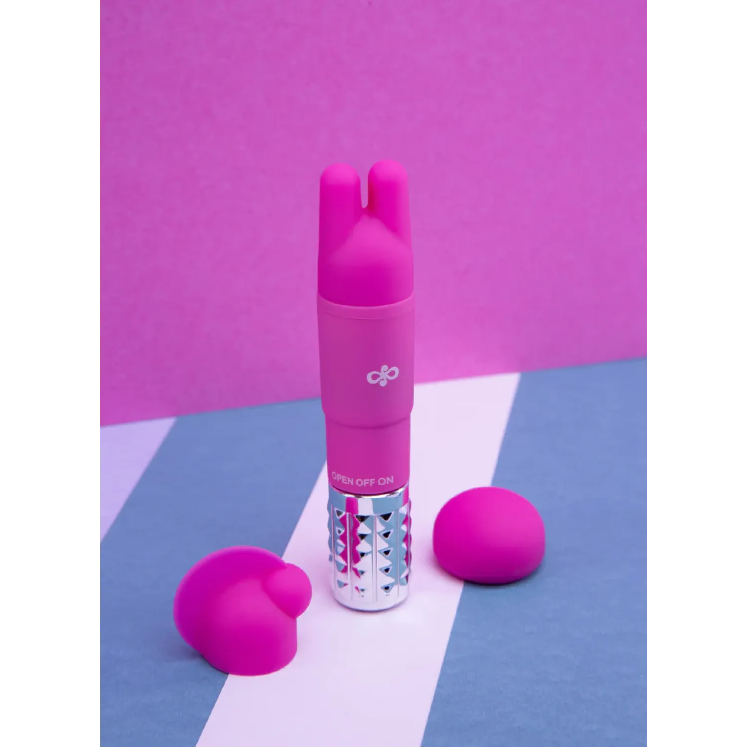 Revitalize Silicone Mini Massager with 3 Attachments