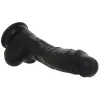 8 in colours pleasures realistic silicone dildo black suction cup