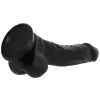 8 in colours pleasures realistic silicone dildo black suction cup