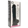 8 in colours pleasures realistic silicone dildo black suction cup