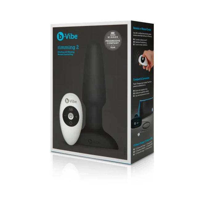 b-Vibe Remote Control Rechargeable Vibrating Rimming Butt Plug